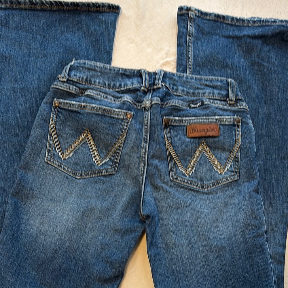 Wrangler Blue Boot Cut Jeans with Classic Design